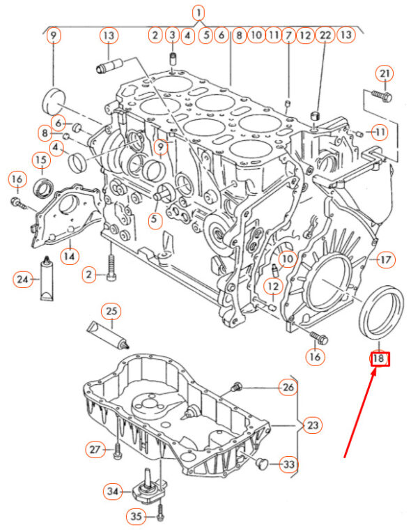 021103051C - NEW VW AUDI SEAT ŠKODA AMEO ATLAS CROSS SPORT WAVE OIL SEAL 021103051C