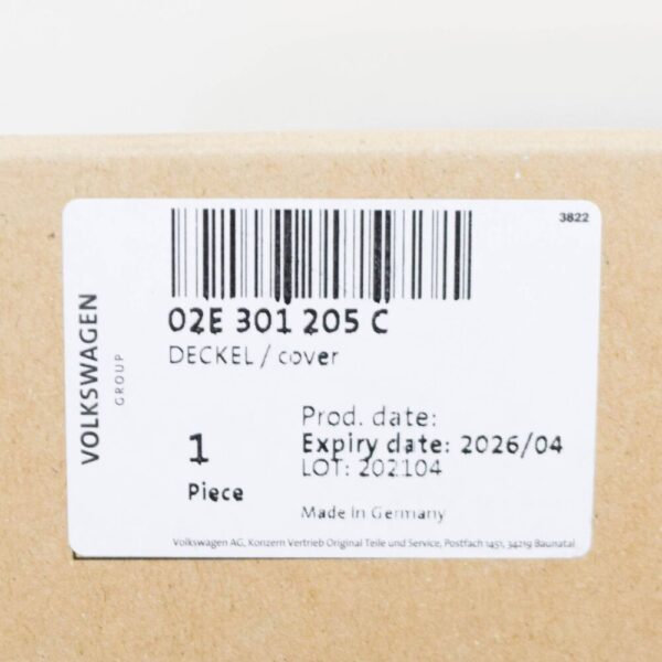 02E301205C - Audi A3 8P DSG Clutch Pack Cover 02E301205C NEW GENUINE