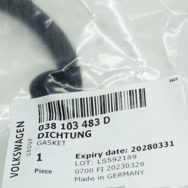 038103483D - AUDI A3 8P Cylinder Head Cover Gasket Seal 038103483D NEW GENUINE