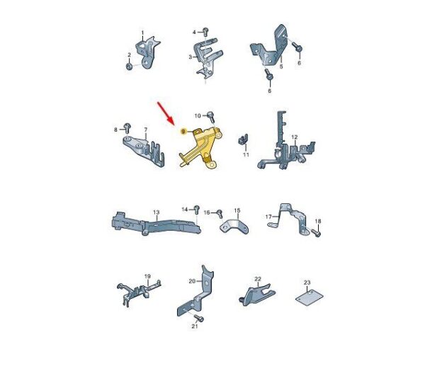 059971502L - AUDI Q5 FY Engine Wiring Bracket 059971502L NEW GENUINE