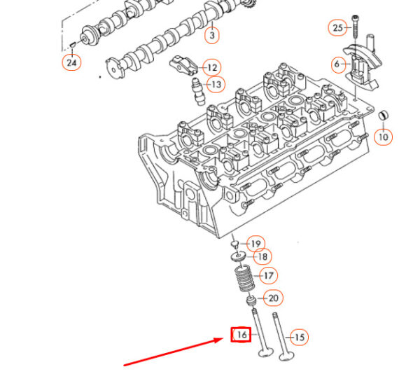 06D109611H - NEW OEM AUDI A1 8X EXHAUST VALVE 06D109611H GENUINE