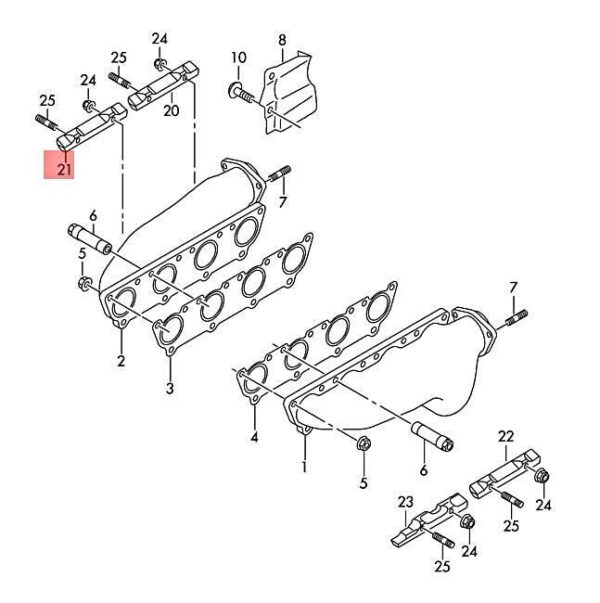 079253709J - NEW AUDI VW A5 S5 COUPE SPORTBACK A6 ALLROAD QUATTRO BRACKET 079253709J ORIGINAL