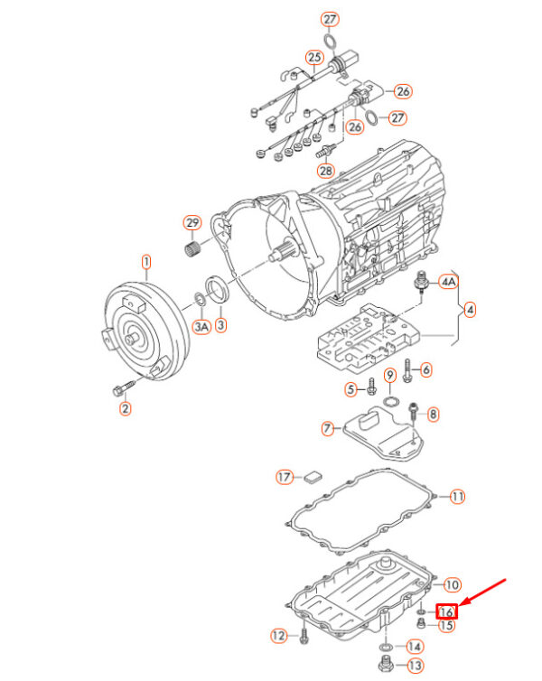 09D321181B - NEW AUDI Q7 4L TRANSFER OIL GLASS SCREW SEALING O-RING 09D321181B