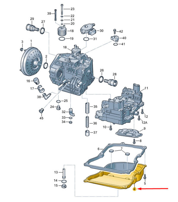 09G321361 - NEW AUDI TT 8N TRANSMISSION OIL PAN SUMP 09G321361 ORIGINAL