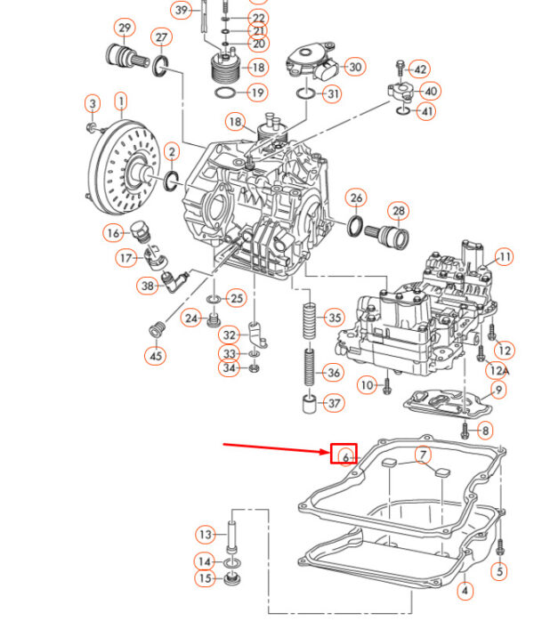 09G321370 - NEW AUDI A3 8P AUTOMATIC TRANSMISSION OIL PAN GASKET SEAL 09G321370 ORIGINAL