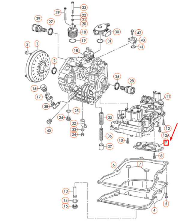 09G325429B - NEW VOLKSWAGEN BEETLE A5 TRANSMISSION OIL STRAINER 09G325429B ORIGINAL
