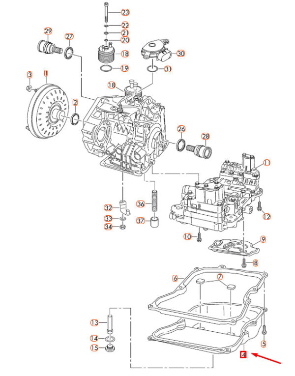 09M321361A - NEW AUDI Q3 8U TRANSMISSION OIL SUMP 09M321361A ORIGINAL