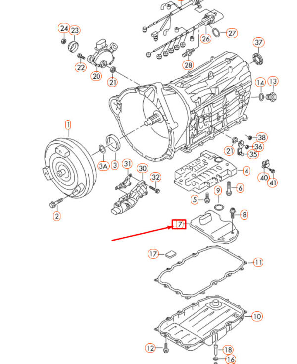 0C8325435 - NEW AUDI Q7 4L GEARBOX OIL STRAINER 0C8325435