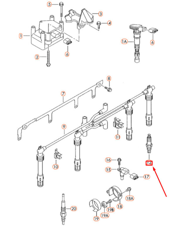 101000041AC - NEW AUDI A4 B7 SPARK PLUG 'LONGLIFE' 101000041AC ORIGINAL