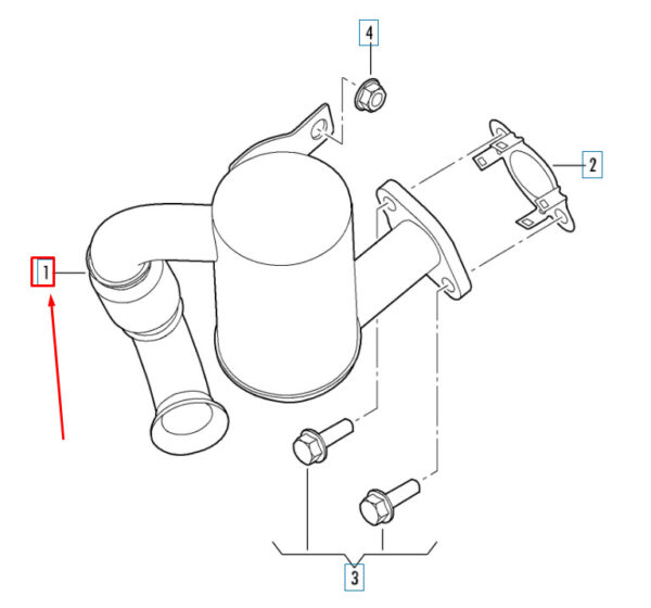 1K0253120 - NEW AUDI A3 8P EXHAUST RECIRCULATION PIPE 1K0253120 ORIGINAL
