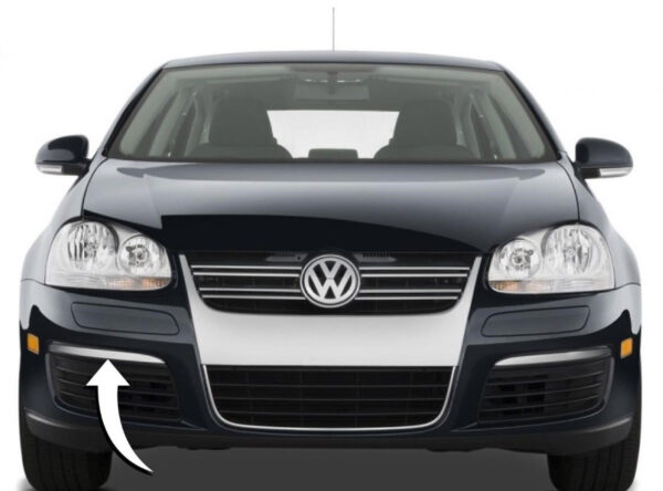 1K08072442ZZ - NEW VW JETTA GOLF MK5 FRONT CHROME DECORATIVE STRIP RIGHT O/S 1K0807244 ORIGINAL