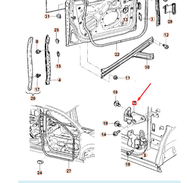 1K0831401N - NEW VOLKSWAGEN JETTA A5 FRONT LEFT DOOR UPPER HINGE 1K0831401N ORIGINAL