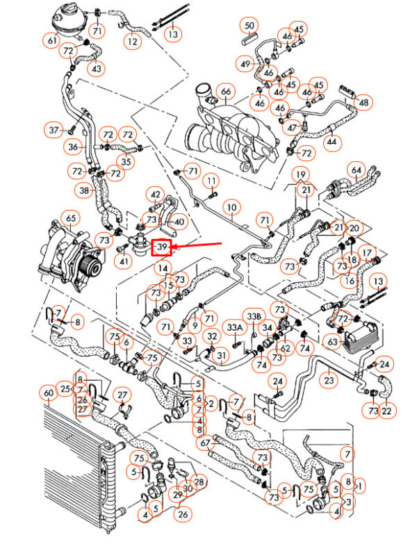 1K0965561J - NEW AUDI A3 8P ADDITIONAL COOLANT PUMP 1K0965561J ORIGINAL