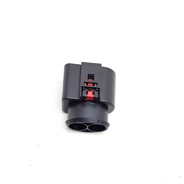 1K0971955 - NEW AUDI A1 MK1 FLAT CONTACH HOUSING 2 PIN BLACK 1K0971955 ORIGINAL