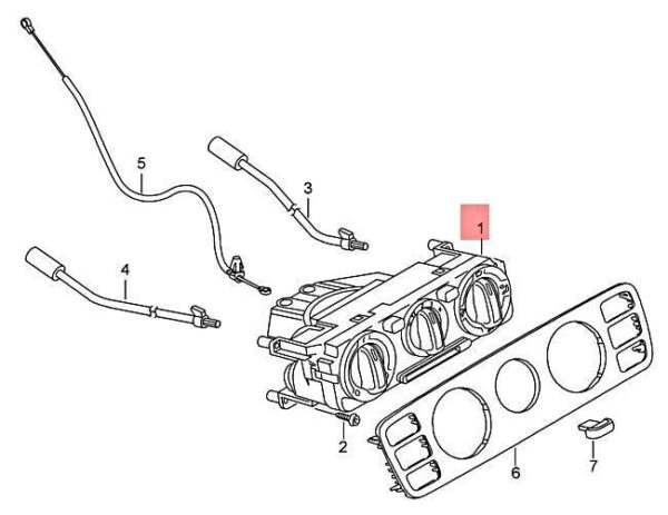 1S0820045ADOQN - NEW VW UP! E-UP! FRESH AIR AND HEATER CONTROLS SATIN BLACK 1S0820045ADOQN