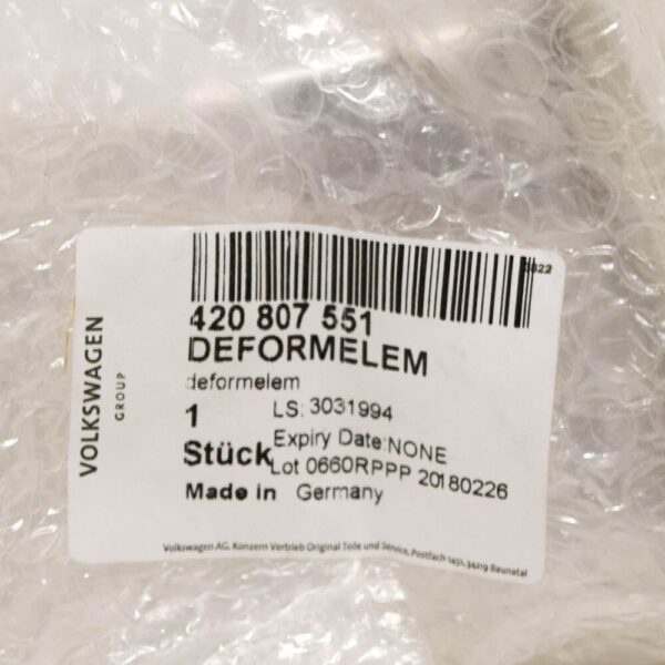 420807551 - NEW AUDI R8 42 FRONT LEFT DEFORMATION ELEMENT 420807551 ORIGINAL