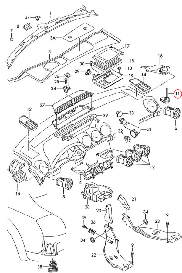 4B0907659A - NEW AUDI A6 C6 AIR QUALITY SENSOR 4B0907659A OEM