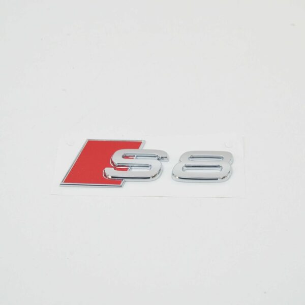 4D0853735A - NEW AUDI A8 4D S8 REAR STRICKER EMBLEM 4D0853735A 2ZZ OEM