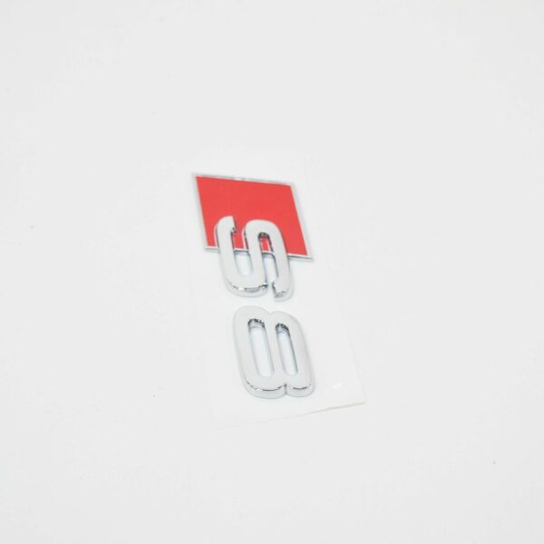 4D0853735A - NEW AUDI A8 4D S8 REAR STRICKER EMBLEM 4D0853735A 2ZZ OEM