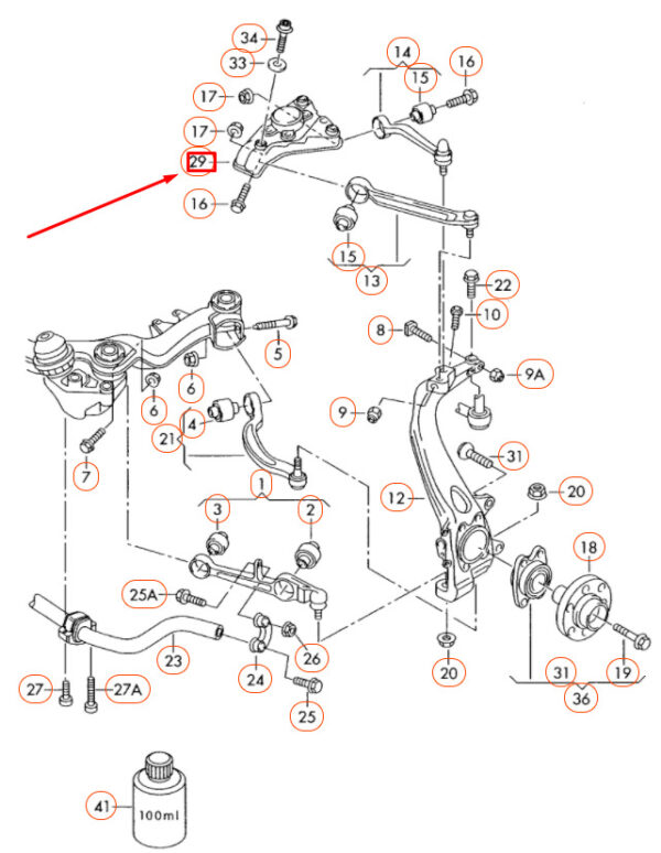 4E0412383D - NEW VW PHAETON 3D1 3D2 3D3 3D4 3D6 3D7 3D8 3D9 BRACKET 4E0412383D ORIGINAL