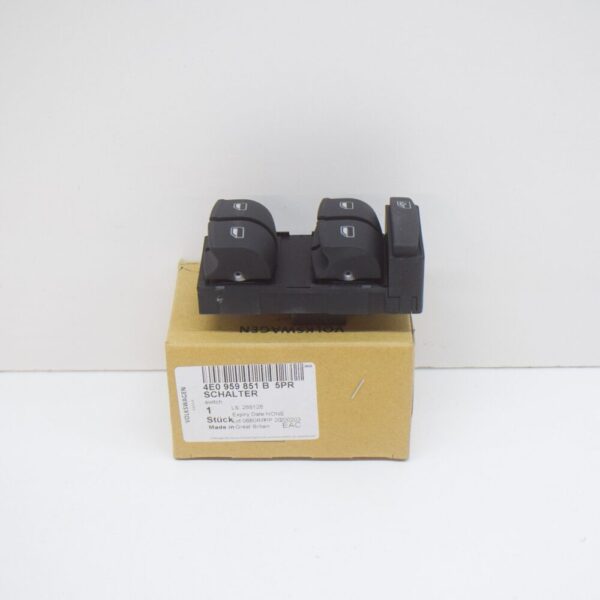 4E0959851B5PR - NEW GENUINE AUDI A8 4E D3 Front Left Door Window Regulator Switch 4E0959851B5PR