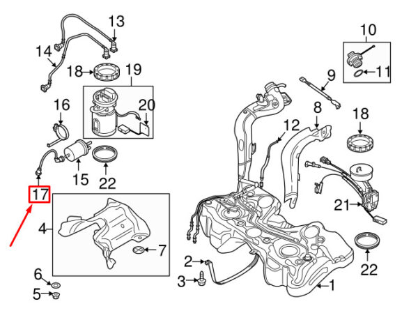 4F0201218E - NEW AUDI A6 AVANT C6 FUEL SUPPLY HOSE 4F0201218E ORIGINAL