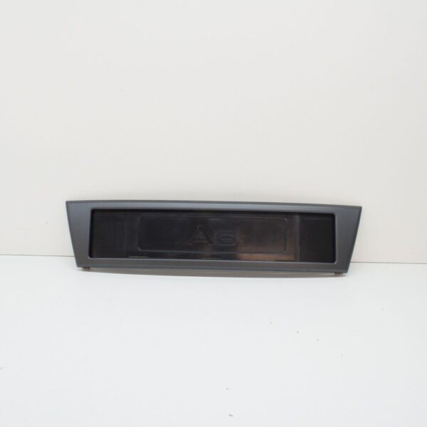 4F0807285A1QP - NEW AUDI A6 C6 FRONT BUMPER NUMBER PLATE TRIM 4F0807285A1QP