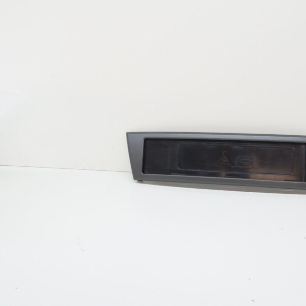 4F0807285A1QP - NEW AUDI A6 C6 FRONT BUMPER NUMBER PLATE TRIM 4F0807285A1QP