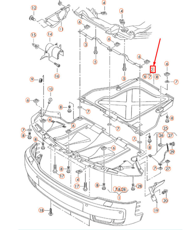 4F0863822A - NEW AUDI A6 C6 BELLY PAN REAR NOISE INSULATION 4F0863822A ORIGINAL