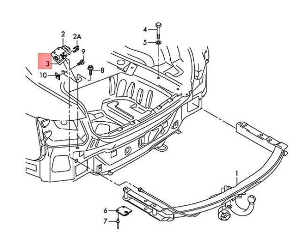4F9813685A - NEW BRACKET LEFT INNER AUDI A6 ALLROAD QUATTRO AVANT S6 4F9813685A ORIGINAL