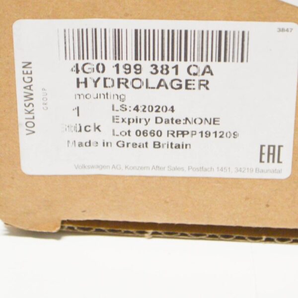 4G0199381QA - AUDI A6 C7 Right Side Engine Mount 4G0199381QA NEW