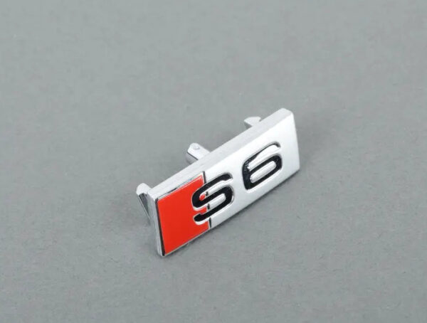 4G04196852ZZ - NEW AUDI A6 S-LINE STEERING WHEEL "S6" EMBLEM BADGE 4G04196852ZZ ORIGINAL