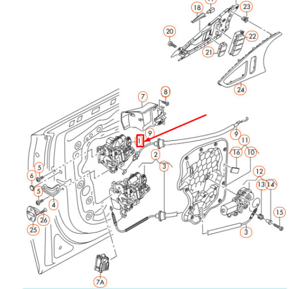 4G1837015A - NEW AUDI A6 C7 FRONT LEFT DOOR LOCK LHD 4G1837015A