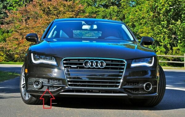 4G8807682CBMT - New OEM Audi A7 S-Line Front Bumper Fog Light Grill Black Right 4G8807682CBMT
