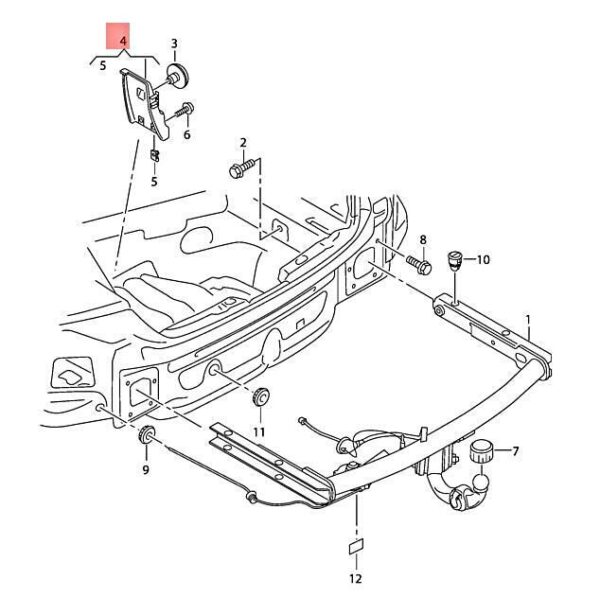 4G8813685A - NEW RELEASE LEVER LEFT INNER AUDI A7 SPORTBACK 4G8813685A ORIGINAL