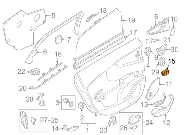 4G8857406CBV2 - NEW AUDI A7 4G CENTER CONSOLE ASHTRAY 4G8857406CBV2 OEM