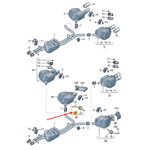 4H0253835A - NEW AUDI A8 D4 RIGHT VACUUM UNIT 4H0253835A ORIGINAL