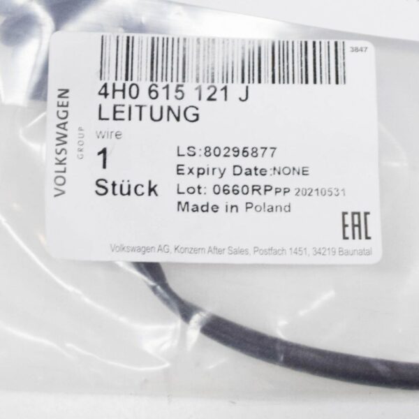 4H0615121J - Audi A8 D4 front brake lining wear sensor 4H0615121J NEW REAL