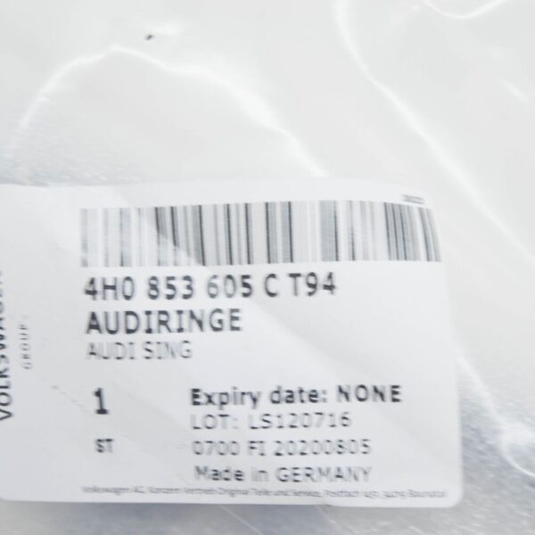 4H0853605CT94 - AUDI A6 C7 Front Audi Emblem Badge 4H0853605CT94 NEW GENUINE