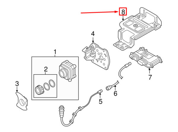 4H0907390 - NEW AUDI A8 4H CONTROL MODULE BRACKET 4H0907390 ORIGINAL