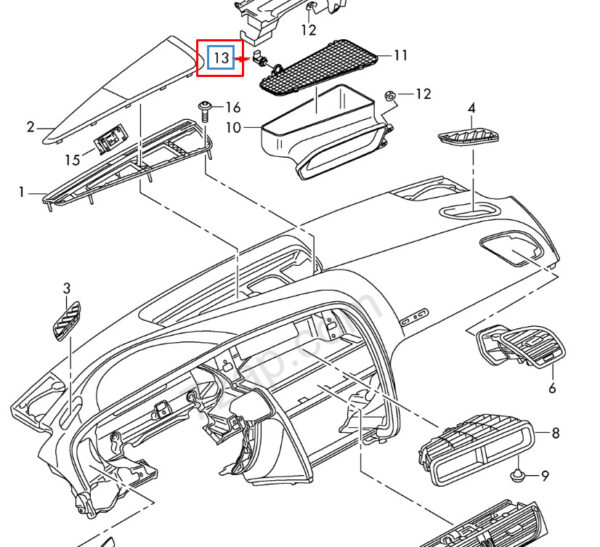 4H0907658 - NEW AUDI A4 B8 AIR QUALITY MOISTURE SENSOR 4H0907658 2014 ORIGINAL