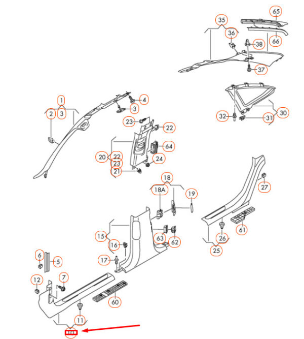 4H6867271D - New Genuine Audi A8 D4 Lower Left Onboard Pump LHD 4H6867271DCA5