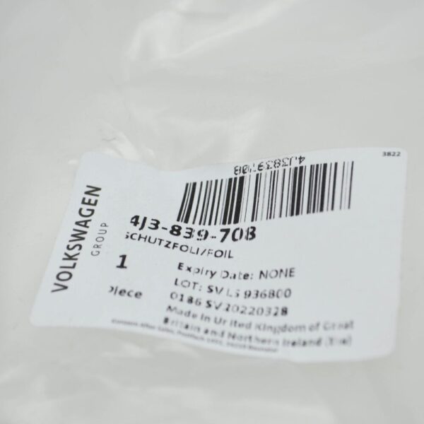 4J3839708 - Audi E-tron GT right rock impact protection film 4J3839708 NEW ORIGINAL