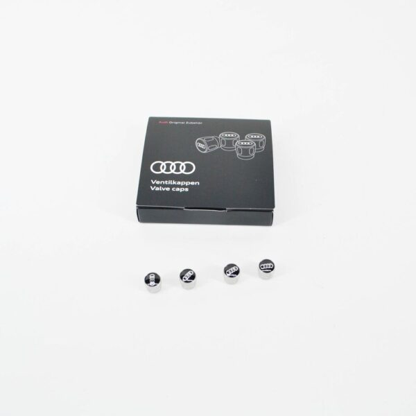 4L0071215 - New Genuine Audi A1 A3 A4 A5 A6 A7 A8 Tyre Metal Valve Audi Logo Caps 4L0071215