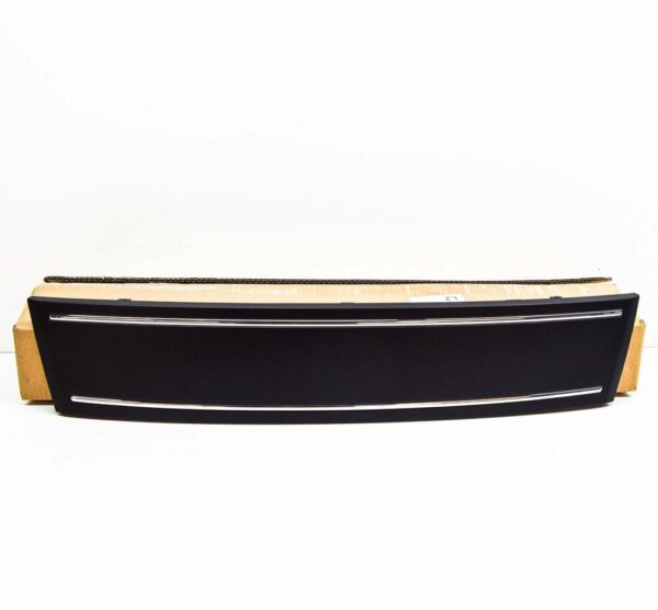 4L08072873FZ - New Genuine Audi Q7 Front Grill Number Plate Filler Delete Black 4L08072873FZ