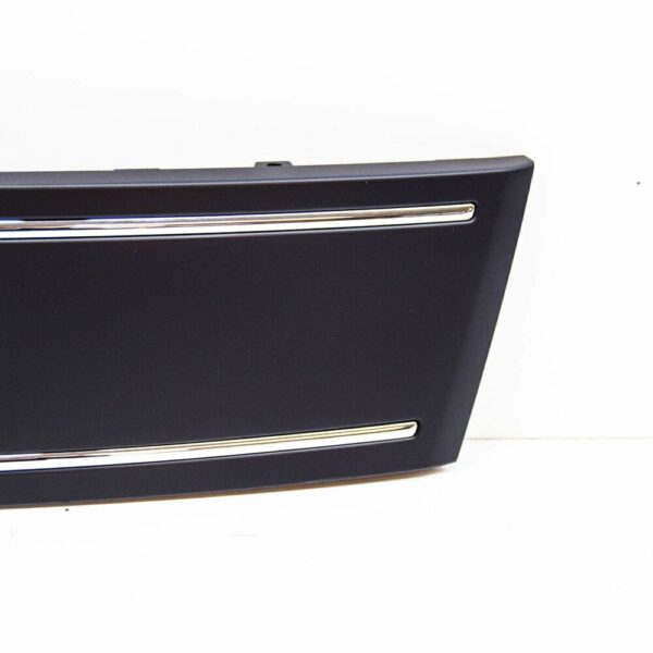 4L08072873FZ - New Genuine Audi Q7 Front Grill Number Plate Filler Delete Black 4L08072873FZ