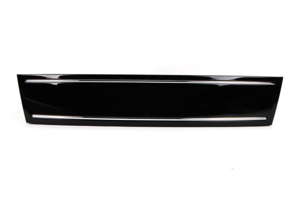 4L0807287T94 - NEW AUDI Q7 FRONT GRILL NUMBER PLATE FILLER DELETE GLOSS BLACK 4L0807287T94