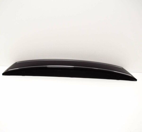 4L0807287T94 - NEW AUDI Q7 FRONT GRILL NUMBER PLATE FILLER DELETE GLOSS BLACK 4L0807287T94
