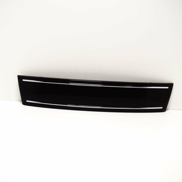 4L0807287T94 - NEW AUDI Q7 FRONT GRILL NUMBER PLATE FILLER DELETE GLOSS BLACK 4L0807287T94