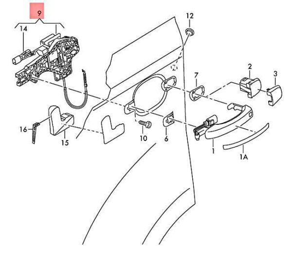 4L0839886H - NEW MOUNTING BAR RIGHT AUDI Q7 4L0839886H ORIGINAL